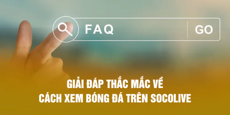 Giải đáp thắc mắc về cách xem bóng đá trên SOCOLIVE